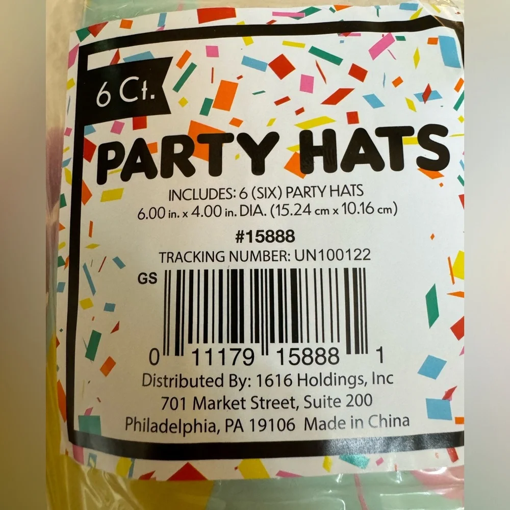Party Hats 🥳 6 count